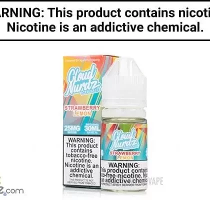 STRAWBERRY LEMON ICED BY CLOUD NURDZ SALT TFN 30ML