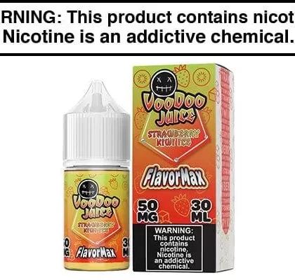 STRAWBERRY KIWI ICE BY VOODOO JUICE FLAVORMAX SALTS 30ML