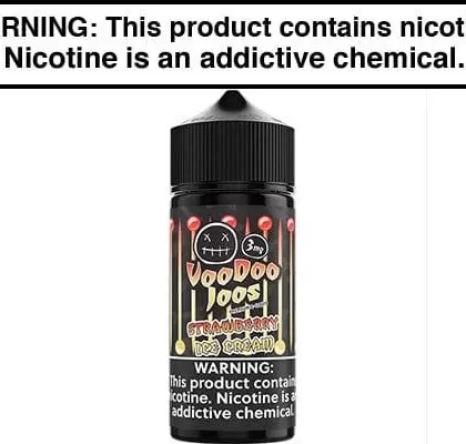 STRAWBERRY ICE CREAM BY VOODOO JUICE 100ML
