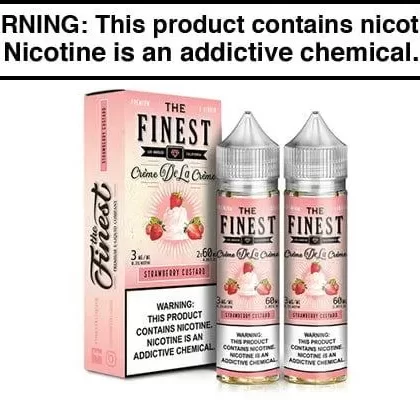 STRAWBERRY CUSTARD BY THE FINEST SWEET AND SOUR SERIES 120ML