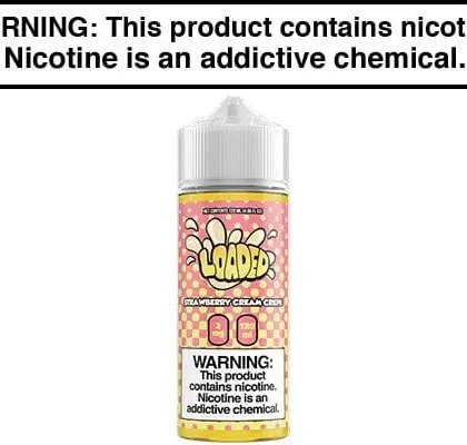 STRAWBERRY CREAM CREPE BY LOADED E LIQUID 100ML | 120ML
