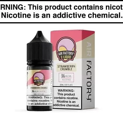 STRAWBERRY CRUMBLE BY AIR FACTORY SALT 30ML