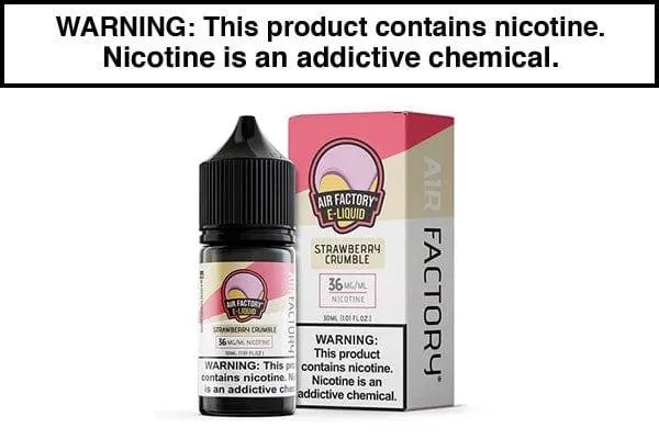 STRAWBERRY CRUMBLE BY AIR FACTORY SALT 30ML