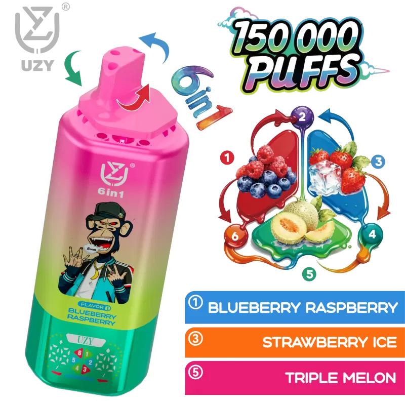 UZY 6 IN 1 150000 Puffs Disposable Vape - Image 3