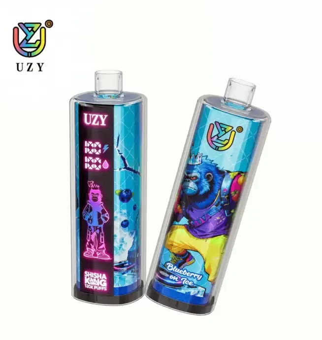 UZY Shisha Hookah King 120K Puffs Smart Screen Rechargeable Disposable DTL Vape - Image 2