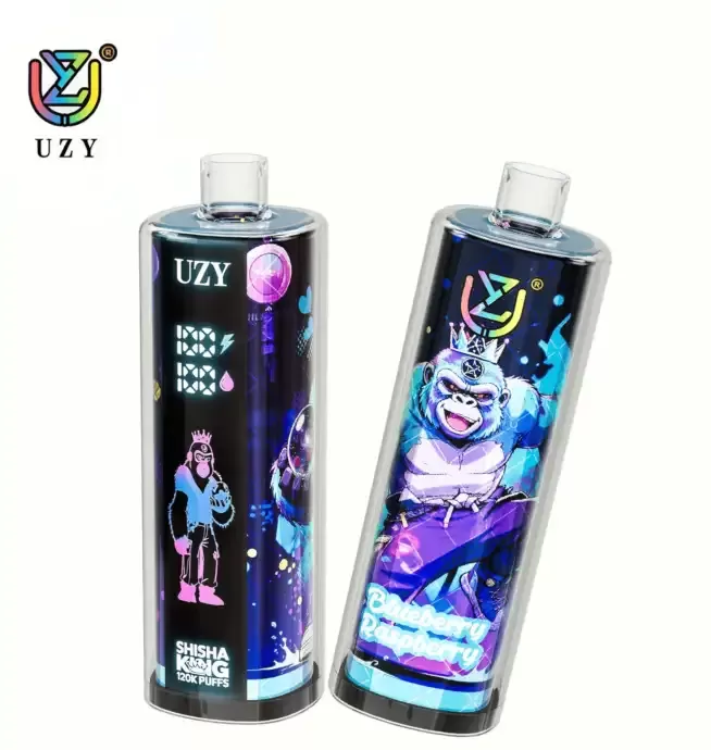 UZY Shisha Hookah King 120K Puffs Smart Screen Rechargeable Disposable DTL Vape - Image 3