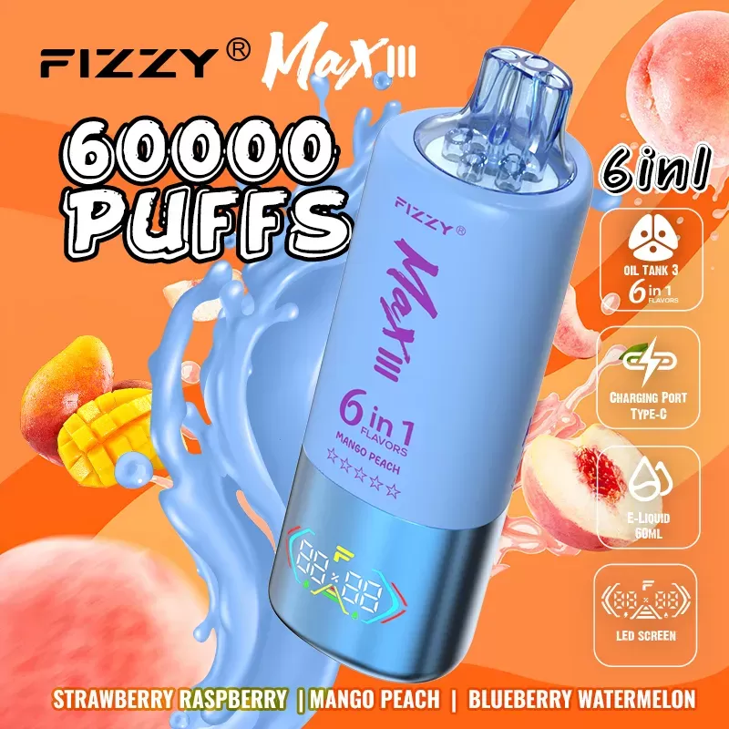 Fizzy Max III 60000 60K Puffs Disposable Vape