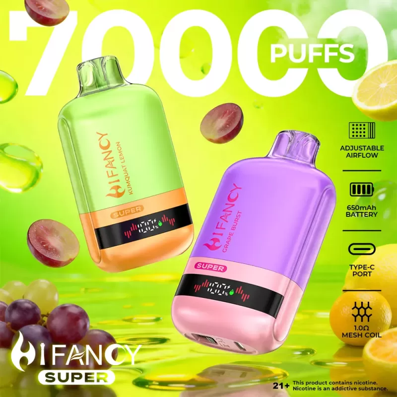 HIFANCY SUPER 70K – Rechargeable Disposable Vape
