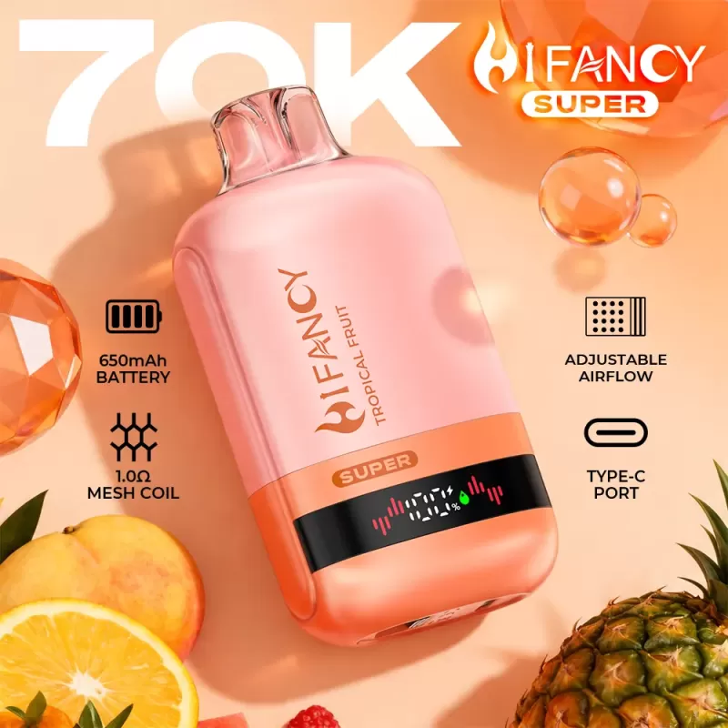 HIFANCY SUPER 70K – Rechargeable Disposable Vape - Image 2