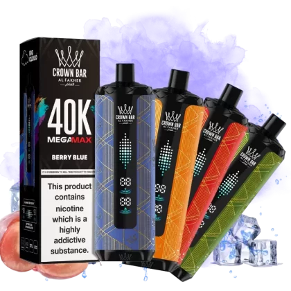 Al Fakher Mega Max 40K Disposable Vape LED Display 0.6%