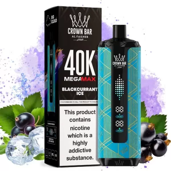 Al Fakher Mega Max 40K Disposable Vape LED Display 0.6% - Image 3