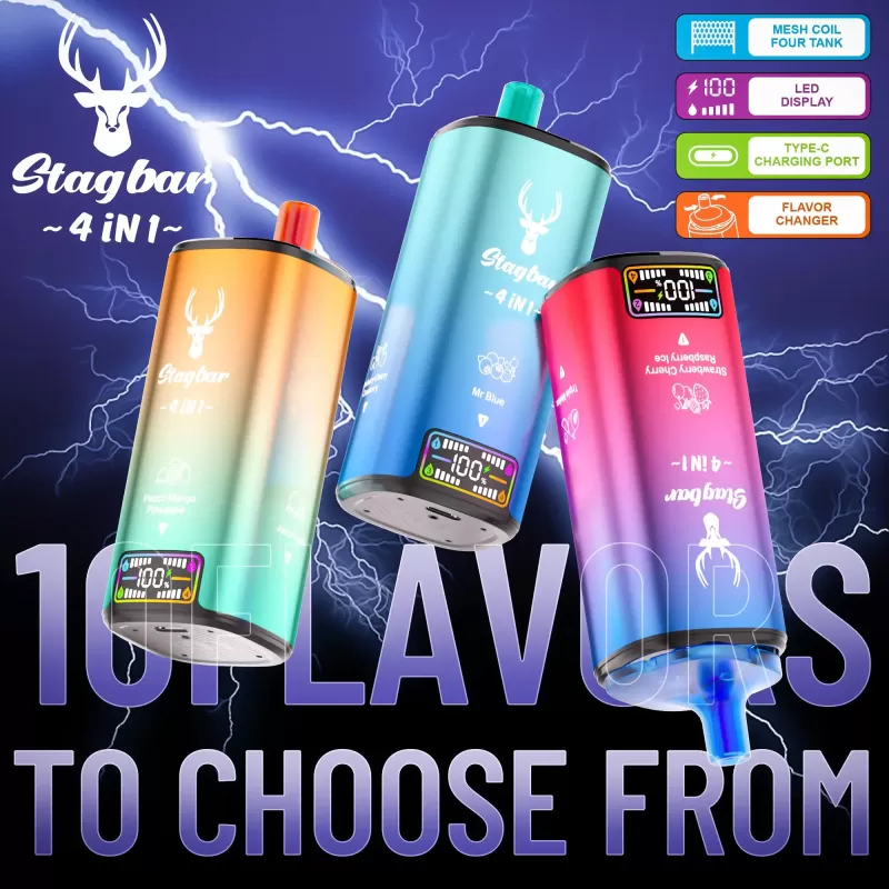 Stag Bar 4-in-1 80000 – Rechargeable Disposable Vape