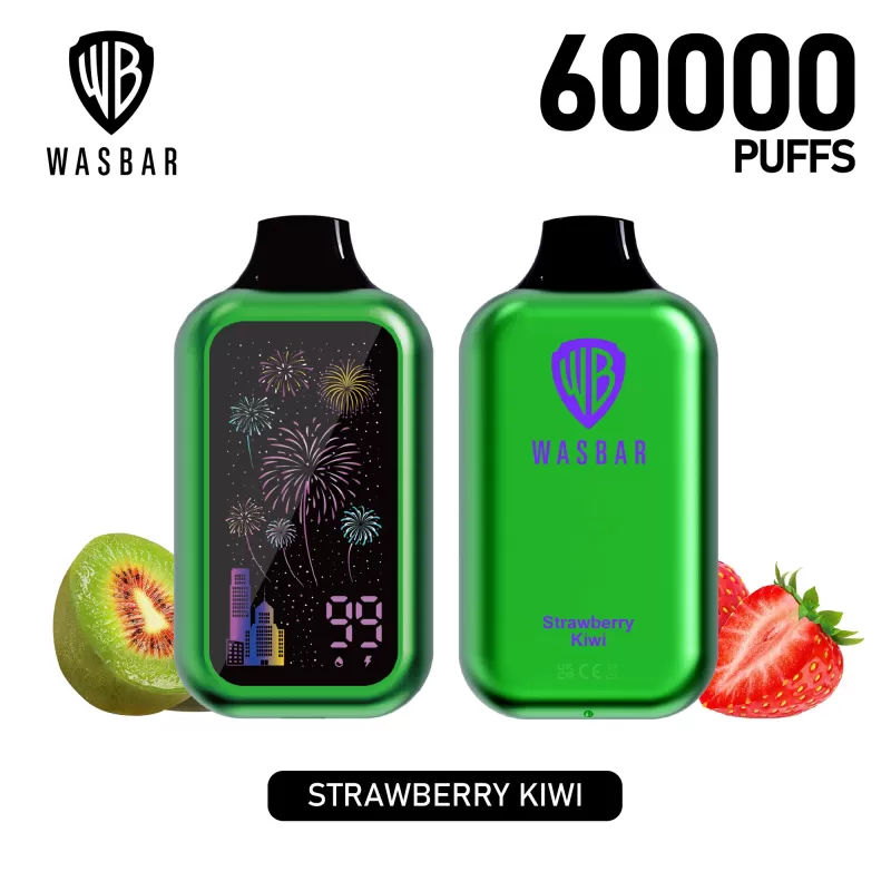 Wasbar 60000 Puffs – Rechargeable Disposable Vape with Dual Mesh Coil