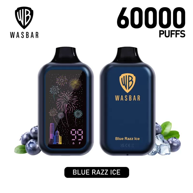 Wasbar 60000 Puffs – Rechargeable Disposable Vape with Dual Mesh Coil - Image 3