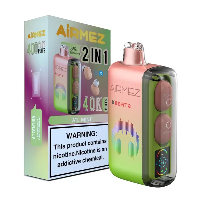 AiRMEZ Xbeats 40K Disposable Vape with TWS Earbuds