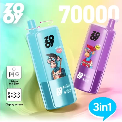 ZOOY TRIPLE 70000 Puffs– 3-in-1 Disposable Vape