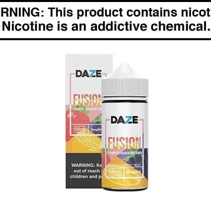 STRAWBERRY BLACKBERRY LEMON BY 7 DAZE FUSION 100ML