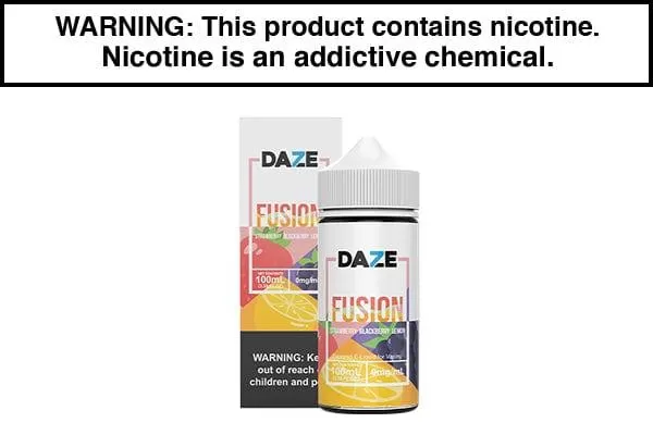 STRAWBERRY BLACKBERRY LEMON BY 7 DAZE FUSION 100ML