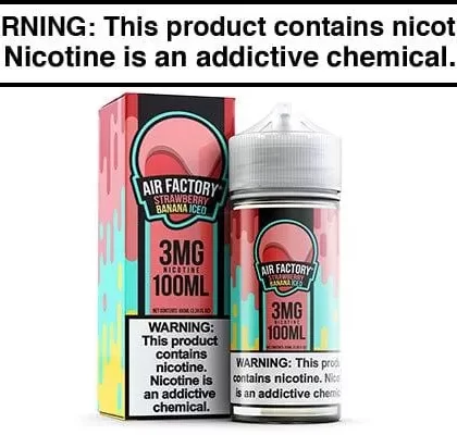 STRAWBERRY BANANA ICED BY AIR FACTORY 100ML