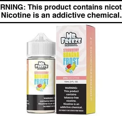 STRAWBERRY BANANA FROST BY MR. FREEZE 100ML