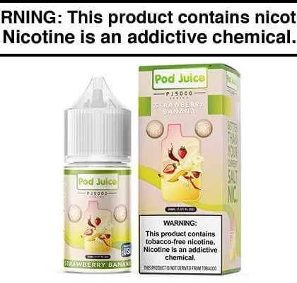 STRAWBERRY BANANA BY POD JUICE SALT PJ5000 SERIES 30ML