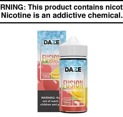 STRAWBERRY BANANA APPLE ICED BY 7 DAZE FUSION 100ML