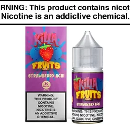 STRAWBERRY ACAI BY KILLA FRUITS SALT 30ML