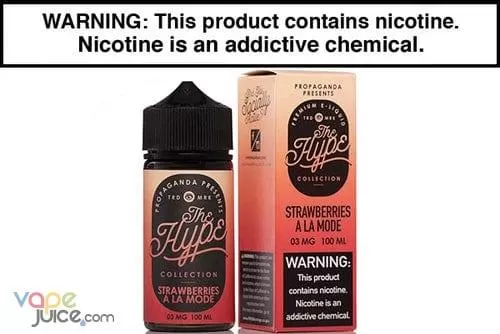 STRAWBERRIES A LA MODE BY THE HYPE COLLECTION 100ML | 60ML - Image 2
