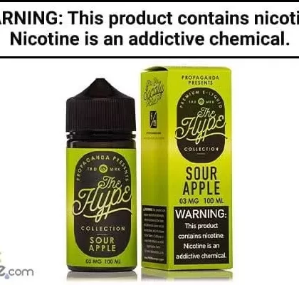 SOUR APPLE BY THE HYPE COLLECTION 100ML