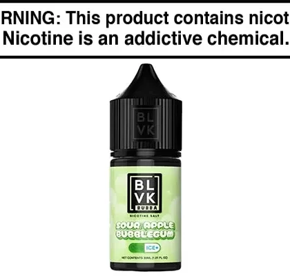 SOUR APPLE BUBBLEGUM BY BLVK BUBBA SALT 30ML