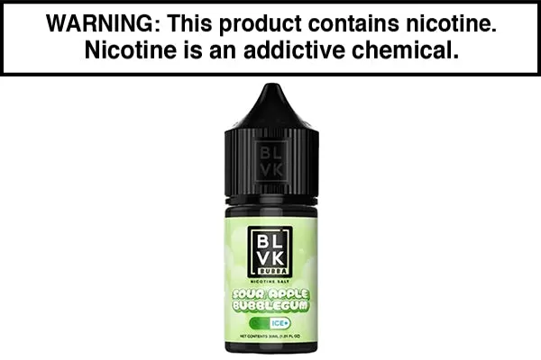 SOUR APPLE BUBBLEGUM BY BLVK BUBBA SALT 30ML