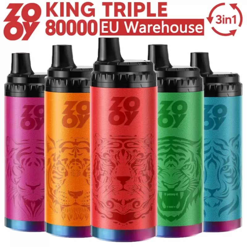 ZOOY King Triple 80K 3-in-1 Disposable Vape – EU Warehouse