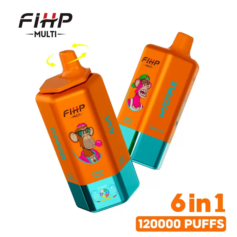 FIHP MULTI 120K Puffs 6-in-1 Flavors Rechargeable LED Disposable Vape - Image 2