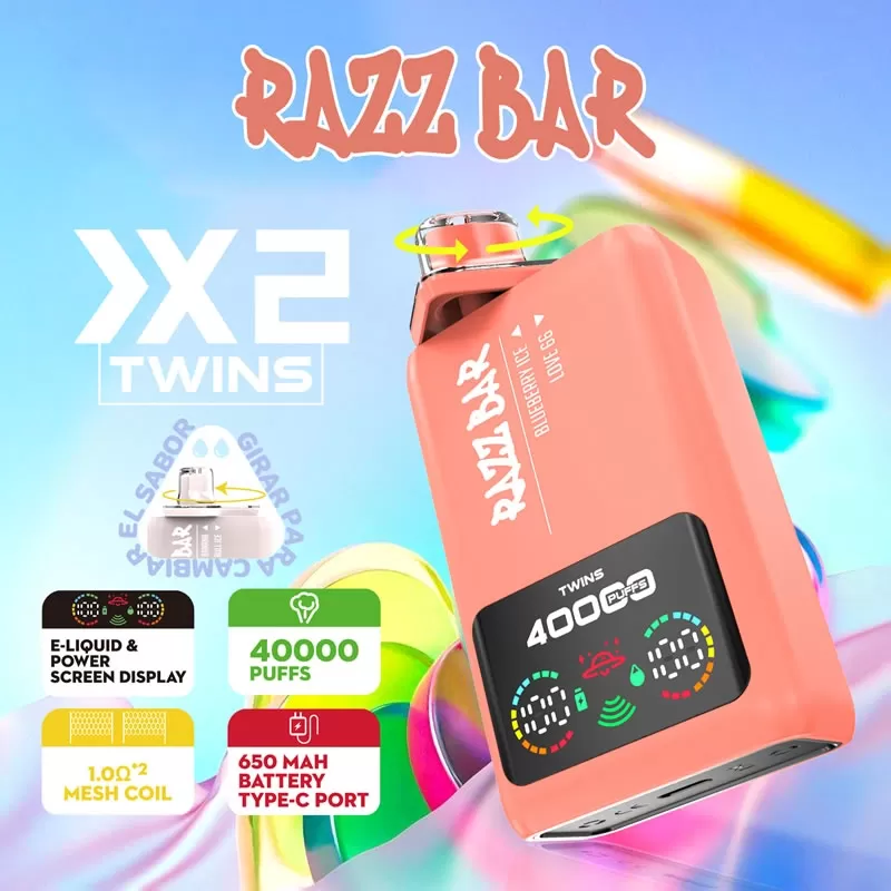 RAZZ BAR 40000 Puffs: Dual-Flavor Vaping