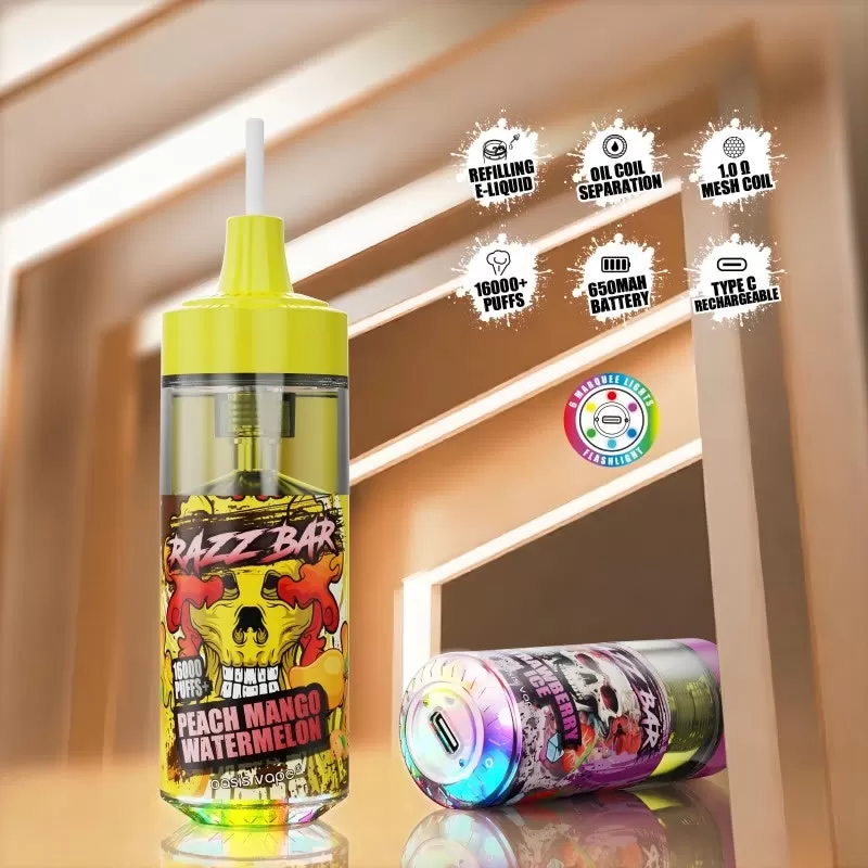 Razz Bar 16000 16K Puffs 20ml Disposable E-cigarette