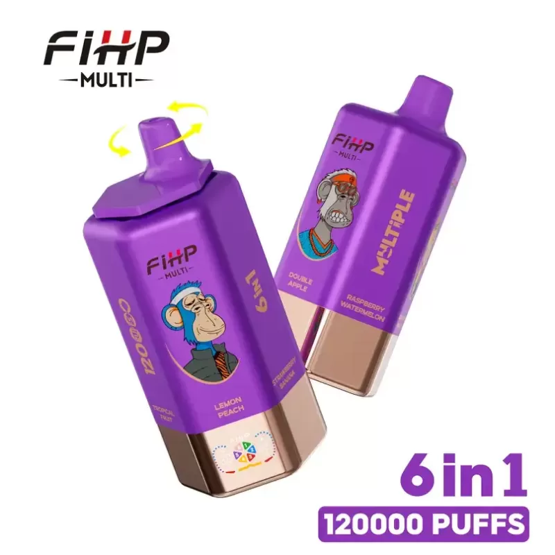 FIHP 120K Puffs 120000 6 in 1 Wholesale Disposable Vape Shop LED Screen - Image 2