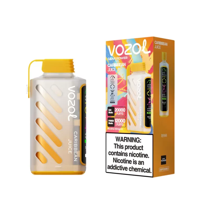 VOZOL Gear Power 20000 Caribbean Juice Disposable Vape – Exotic Fruit Blend