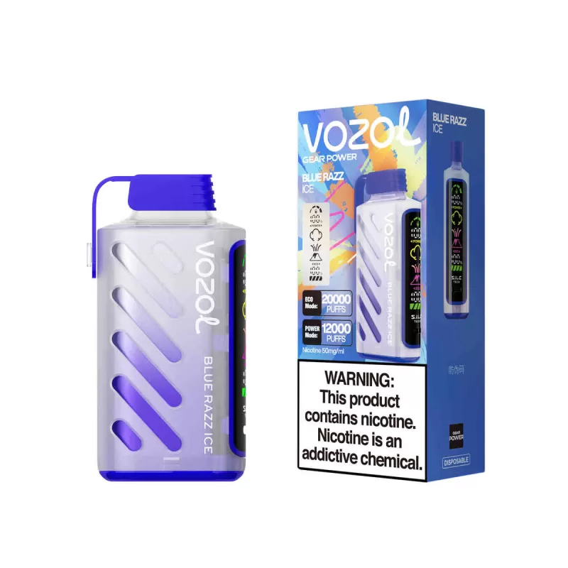 VOZOL Gear Power 20000 Disposable Vape | BLUE-RAZZ-ICE.