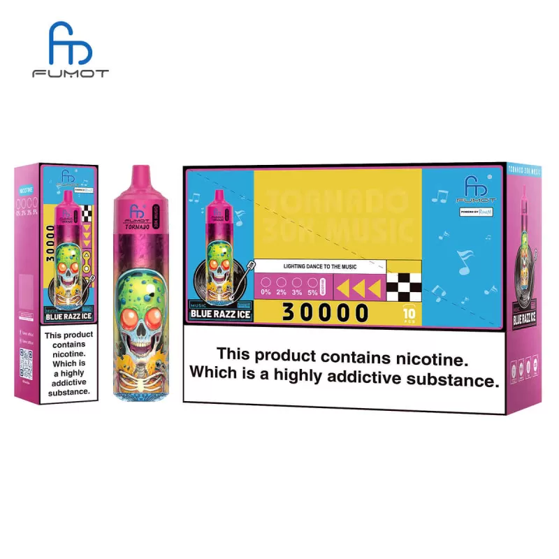 Fumot 30k Blue Razz Ice Randm Tornado 30000 Puffs - Image 3