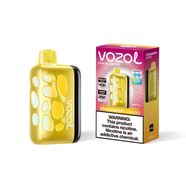 Peach Ice Flavor Vape | VOZOL RAVE 40000 Puffs LED Display | VOZOL Vapes - Image 2