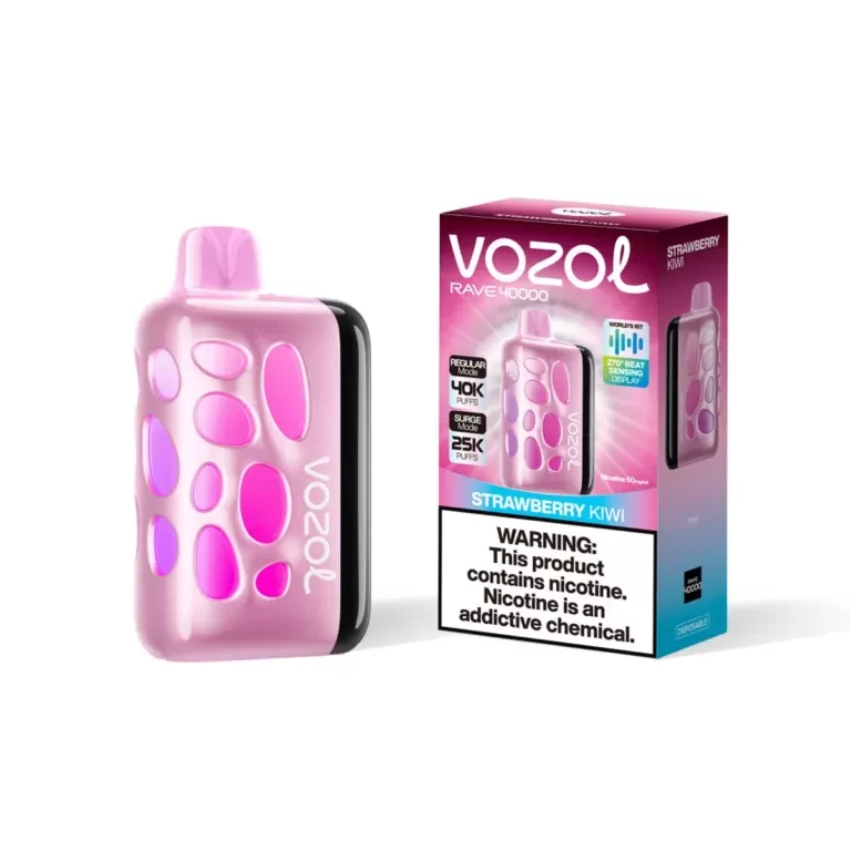 40000 Puffs Disposable Vape | VOZOL RAVE Mango Ice Flavor LED | Rechargeable Vape - Image 3