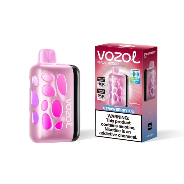 VOZOL RAVE 40000 Puffs | Blueberry Watermelon Flavor LED Display | VOZOL Vapes - Image 2
