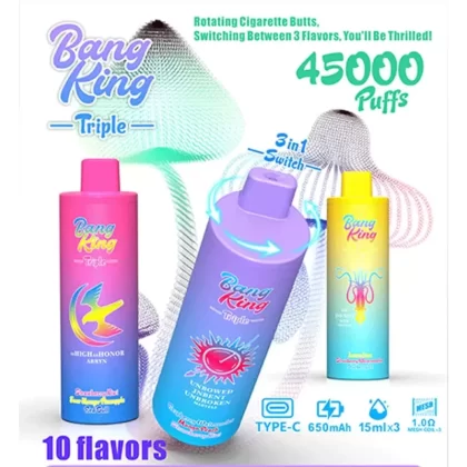 Bang King Triple 45000 Puffs Rechargeable Disposable Vape
