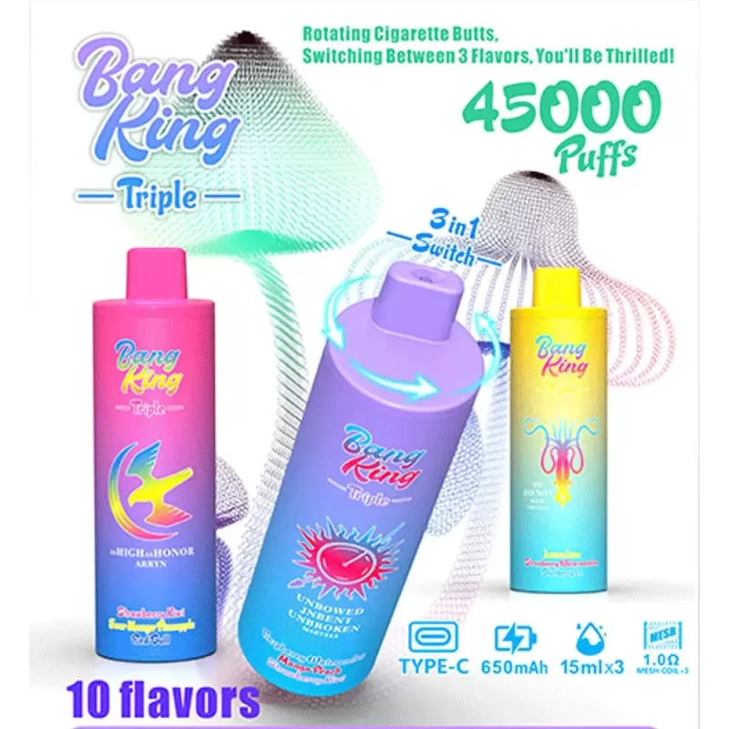 Bang King Triple 45000 Puffs Rechargeable Disposable Vape
