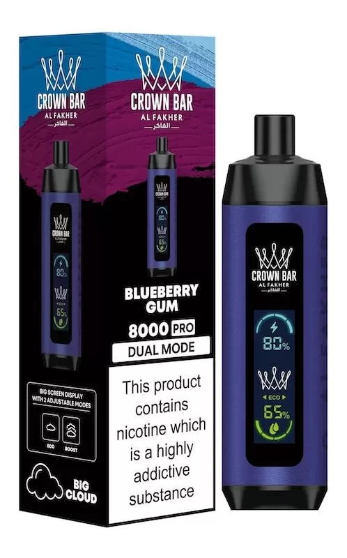Crown Bar Al Fakher 8000 Blueberry