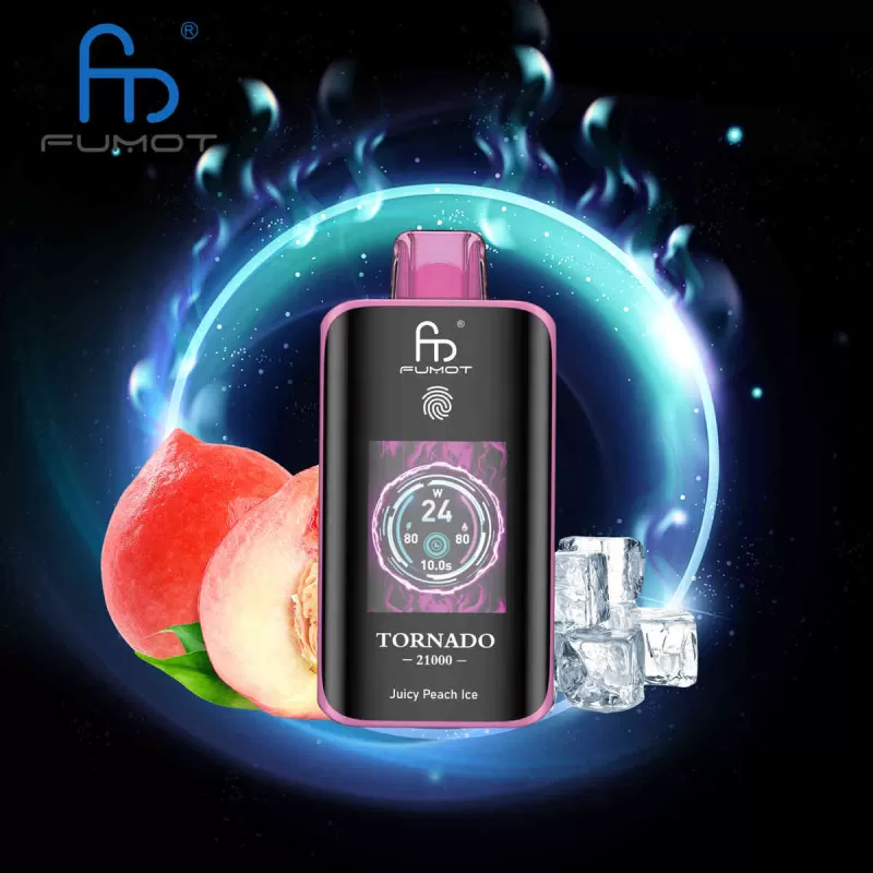 Fumot 25k Juicy Peach Ice Randm Tornado 25000 Vape Salt E Zigarette