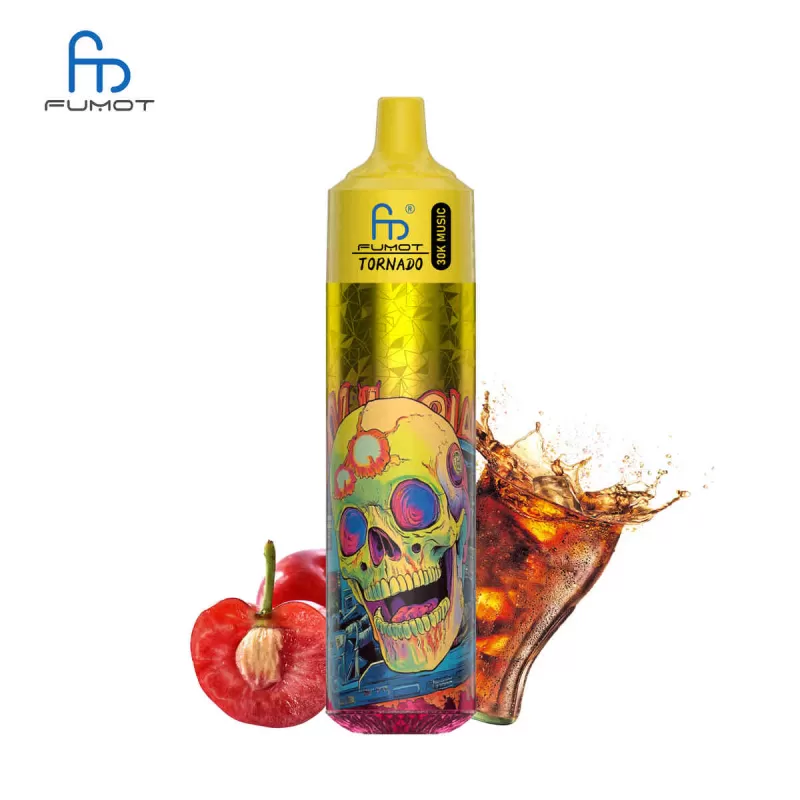 Fumot Tornado 30k Cherry Cola Randm Tornado 30000 E-Cigarette Without Nicotine Rechargeable