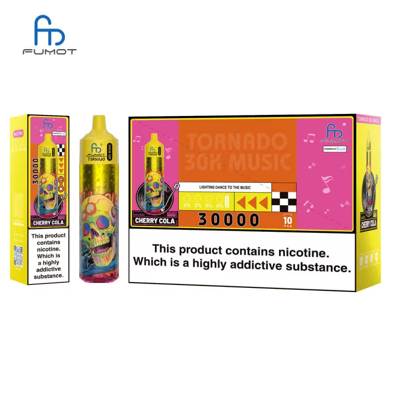Fumot Tornado 30k Cherry Cola Randm Tornado 30000 E-Cigarette Without Nicotine Rechargeable - Image 2