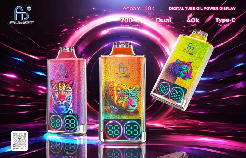 Fumot Leopard 40K Vape 40000 Puff Strawberry Ice - Image 2