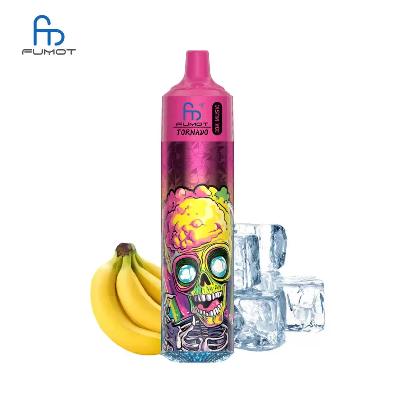 Fumot Tornado 30k Banana Ice Randm Tornado 30000 E-Cigarette Without Nicotine Rechargeable